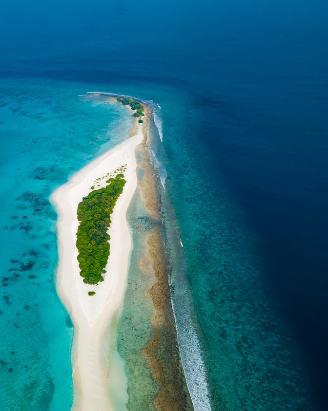 Ocean on bird eye